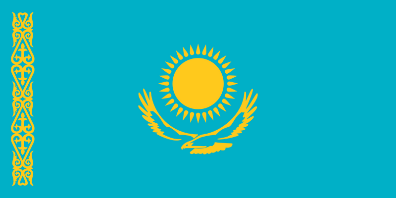 Kazakhstan Flag 3x5ft Poly