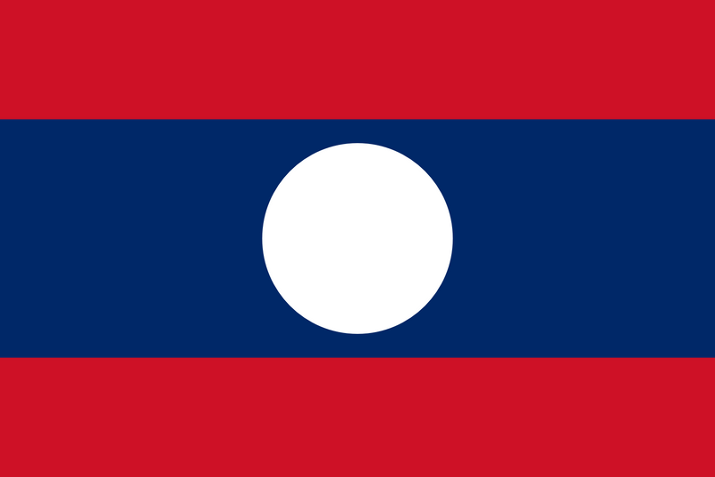 Lao People’s Democratic Republic Flag 3x5ft Poly