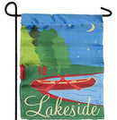 Lakeside Canoe Printed Garden Flag Rough Tex ® Brand