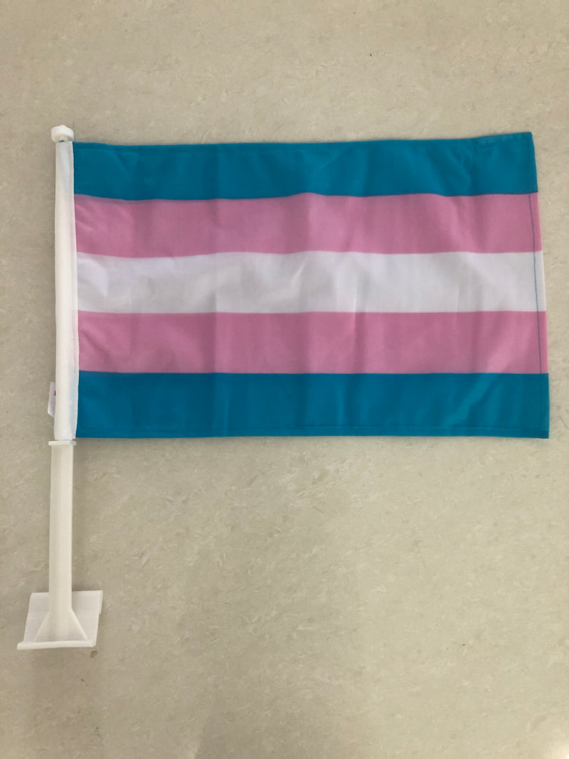 Transgender Pride 12"X18" Car Flag Rough Tex® 100D