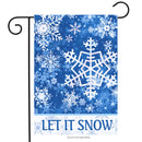 Let It Snow Winter Printed Garden Flag Rough Tex ® Brand