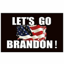 Let's Go Brandon! Flying USA Flag American Black Official 3'x5' Flags Wholesale Pack of 12 (100D Rough Tex) TRUMP One Dozen Flags LGB FJB