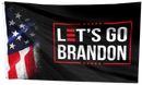 American LGB Let's Go Brandon Black Official USA Flag 12"x18" Double Sided Boat Flag (100D Rough Tex) Trump FJB