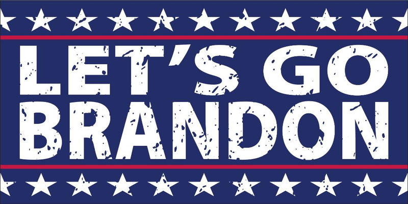 Vintage Let's Go Brandon Official FJB Bumper Stickers Wholesale Pack of 50 (3.75"x7.5") TRUMP American Made Quality