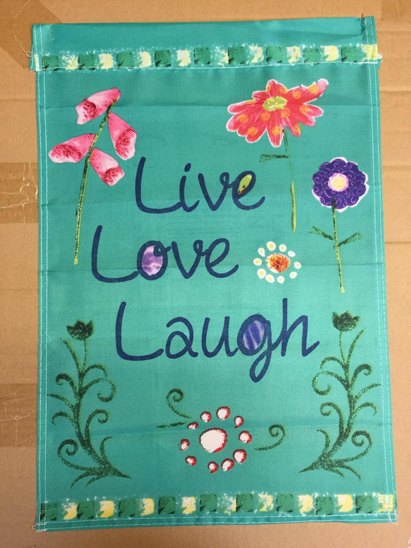 Live Love Laugh Printed Garden Flag Rough Tex ® Brand