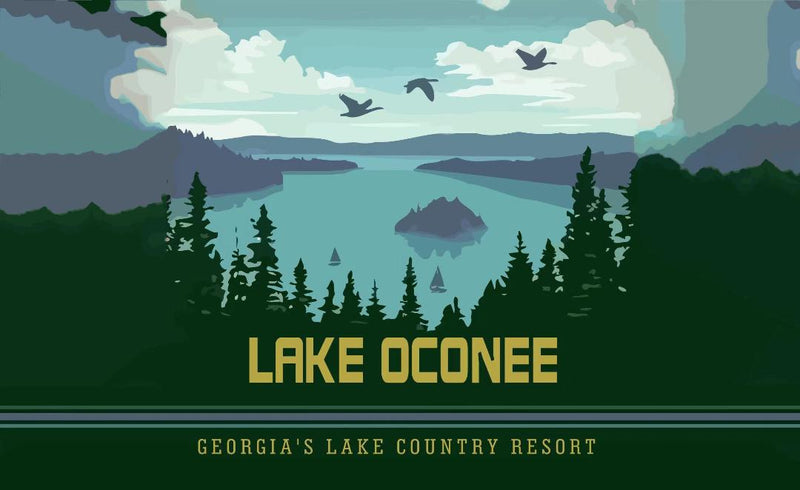 Lake Oconee Georgia Flag 3x5 Feet