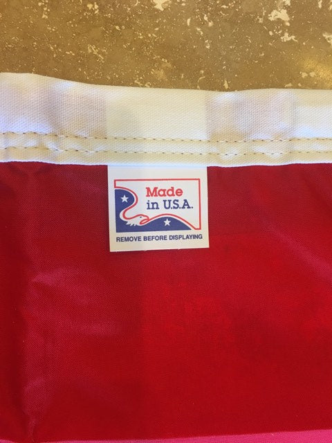 5x8 USA 600D Printed American Made 5'X8'  U.S.A. 100% 600D Polyester Flag with Canvas Header Brass Grommets