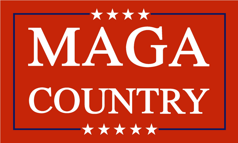 MAGA COUNTRY MAKE AMERICA GREAT AGAIN TRUMP 2024 RED 150D Nylon 3x5 Feet Flag