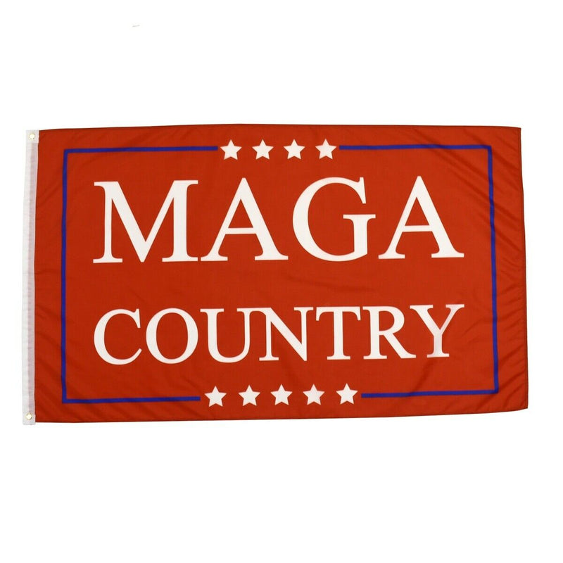 Trump MAGA Country Red Trump 2024 Nylon 3'X5' Flag Rough Tex® 150D Make America Great Again