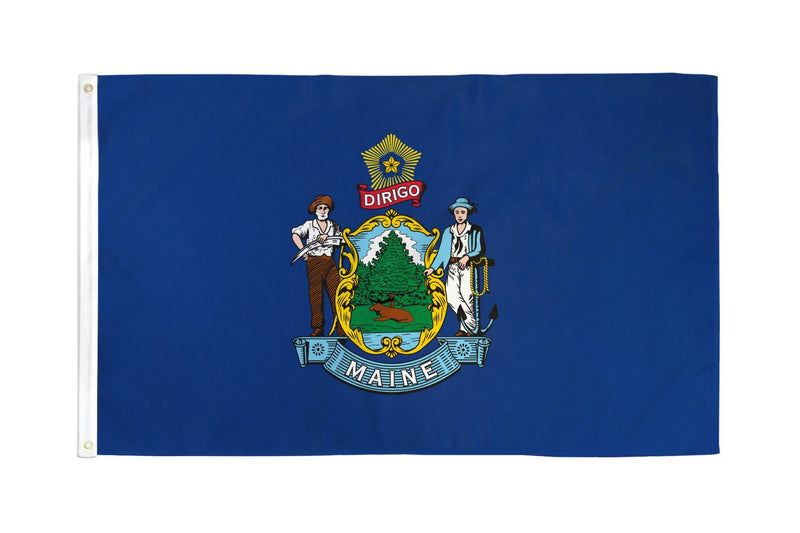 Maine 3'X5' State Flag ROUGH TEX® 68D Nylon