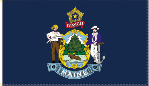 Maine 3'x5' Flag ROUGH TEX® 68D Nylon