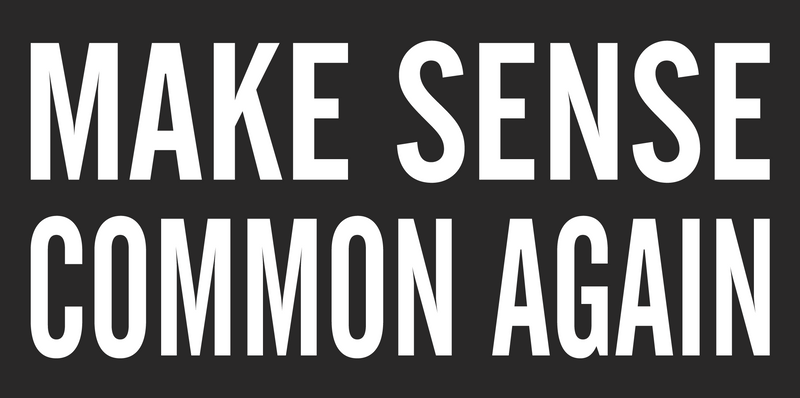 Make Sense Common Again - Bumper Sticker