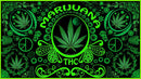Cannabis THC Green Weed Bumper Sticker Made in USA