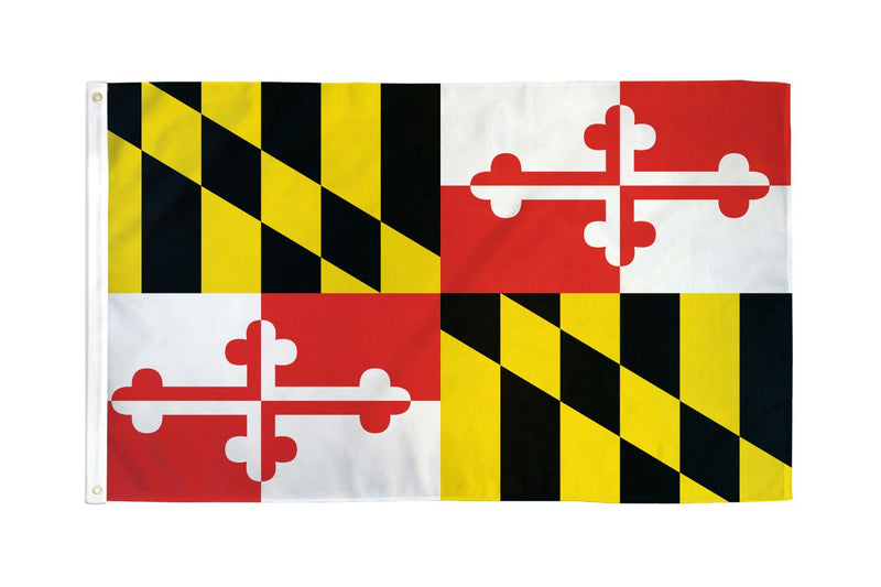 Maryland 12"x18" State Flag (With Grommets) ROUGH TEX® 68D Nylon