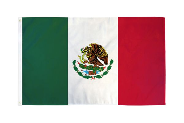 Mexico - 12''X18'' Flag With Grommets Rough Tex® 68D