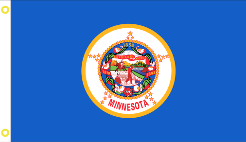 Minnesota 3'x5' Flag ROUGH TEX® 68D Nylon