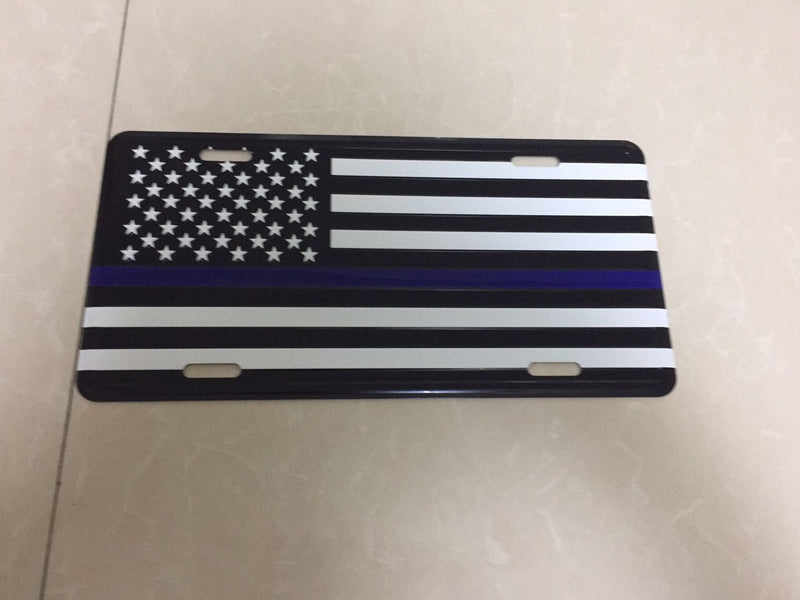 Police Thin Blue Line American USA Auto Tag license plate