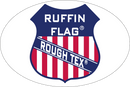 Ruffin Flag Rough Tex® Oval Bumper Sticker