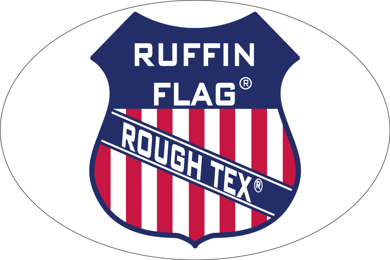 Ruffin Flag Rough Tex® Oval Bumper Sticker