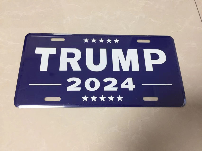 TRUMP 2024 Embossed Aluminum American License Plate Trump