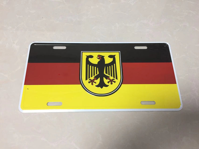 German Eagle Aluminum Embossed License Plate