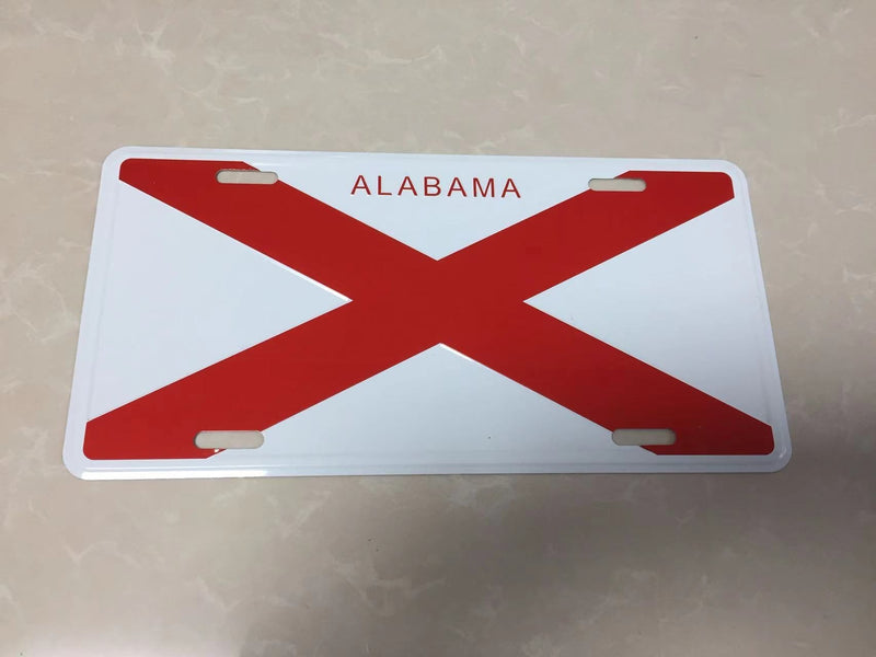 Alabama Aluminum Embossed License Plate