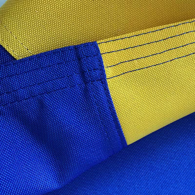 Ukraine Government Flag Sewn Nylon 12"x18" Boat Flags 210D (Standard American Grade Nylon)