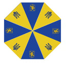 Ukraine Official Trident Flag & Royal Crest Umbrella Rough Tex® Folding 28" Umbrellas
