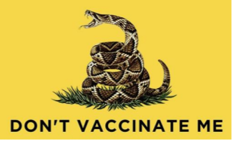 Don't Vaccinate Me Flag Rough Tex® 100D Live Gadsden Snake