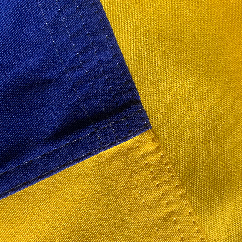 Ukraine Government Flag Sewn Cotton Canvas Bunting Sleeve 3x5 Feet