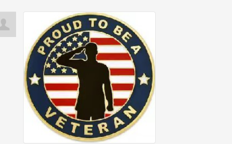 Proud American Veteran Lapel Pin