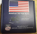 Gift Boxed 3x5 USA printed American flag & 2 Blackout Spinner Clips, Flag Hooks, Wrench