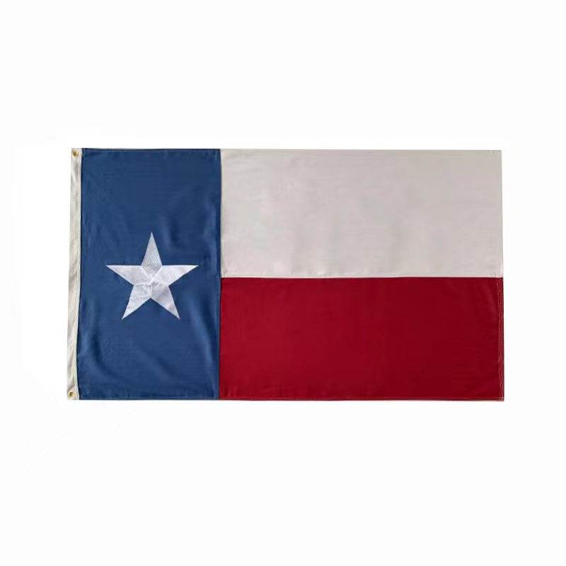Texas 3'x5' 100% Organic Hemp USA Embroidered & Sewn Gift Boxed Flag