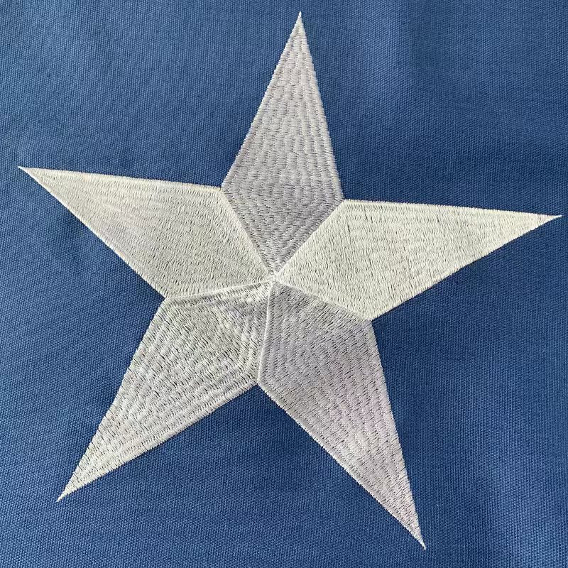 Texas 3'x5' 100% Organic Hemp USA Embroidered & Sewn Gift Boxed Flag