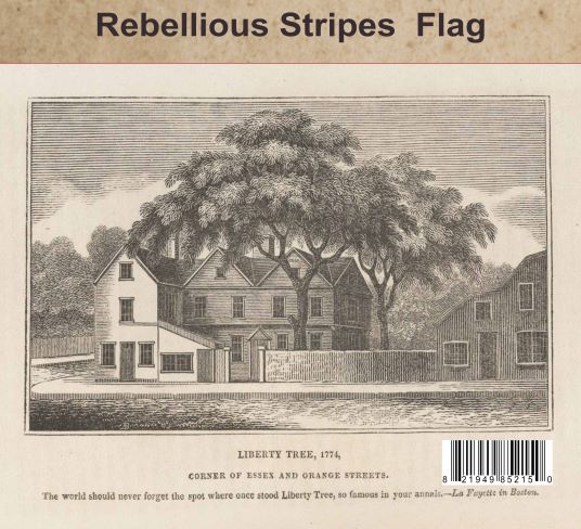 Sons of Liberty 3'x5' Embroidered Flag Rough Tex® Cotton Rebellious Stripes 1765 American Patriots