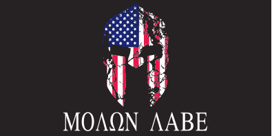 Molon Labe Stars And Stripes Double Sided 3'X5' Flag Rough Tex® 100D