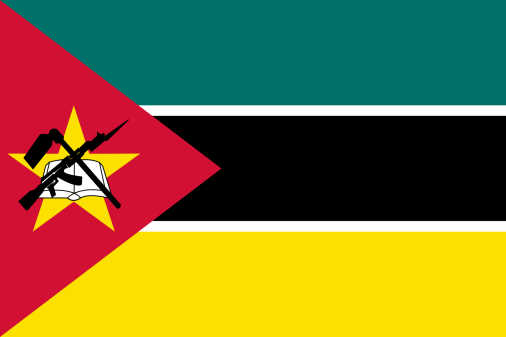 Mozambique 3'x5' Flag ROUGH TEX® 68D Nylon