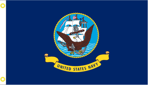 Navy 3'X5' Flag ROUGH TEX® 100D