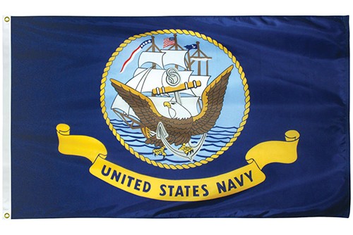Navy U.S. Military 3'x5' 100D Flag Rough Tex ®