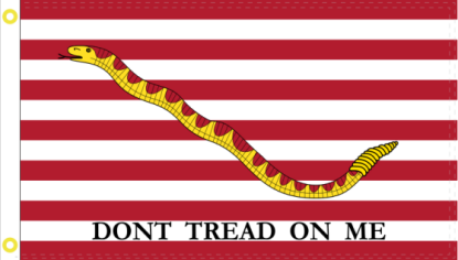 Navy Jack Don't Tread On Me 3'x5' Flag ROUGH TEX® 68D Nylon