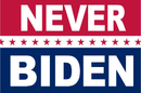 Never Biden 3'x5' Flag ROUGH TEX® 68D Nylon