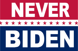 Never Biden 3'x5' Flag ROUGH TEX® 68D Nylon