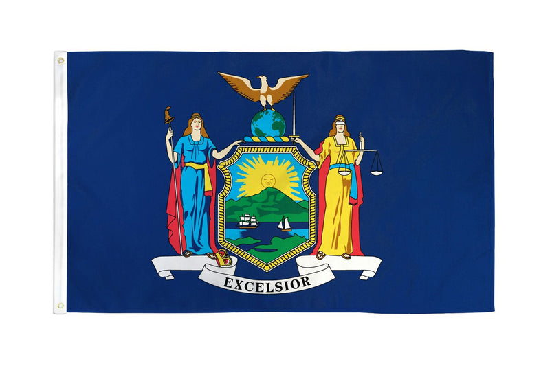 New York 6'x10' State Flag ROUGH TEX® 68D