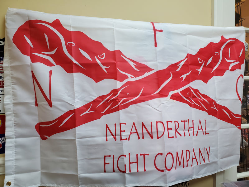 Neandrathal Fight Company Custom Flags 3x5 Feet One Dozen
