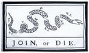 Join or Die White 3'X5' Flag ROUGH TEX® 150D Nylon
