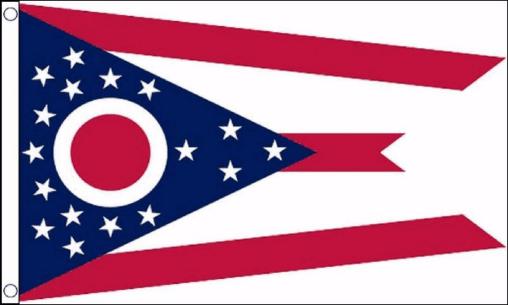 Ohio 3'x5' Flag ROUGH TEX® 68D Nylon