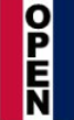 Open Banner 2'x3' Flag ROUGH TEX® 100D