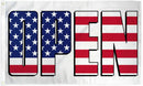 Open USA Flag 3'x5' Rough Tex® 68D Nylon