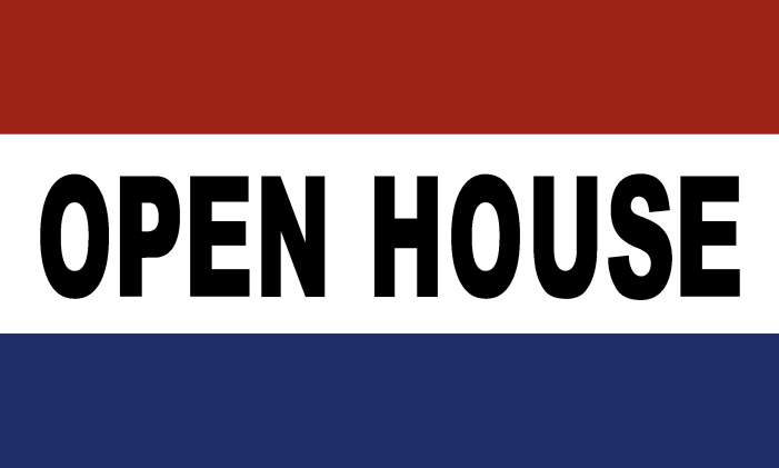 Open House 3'x5' Flag ROUGH TEX® 68D Nylon