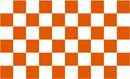 Orange and White Checkered 3'x5' Flag ROUGH TEX® 68D Nylon